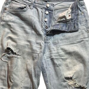Wild Fable Light Wash Denim Jeans Thrashed Distressed Women’s sz 10